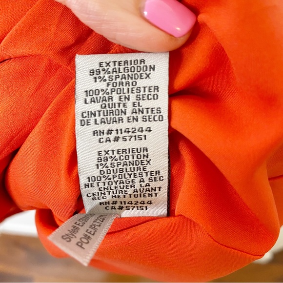 Eliza J Gold Belted Red Polka Dot Halter Pin Up Dress Size 8 - Picture 10 of 11